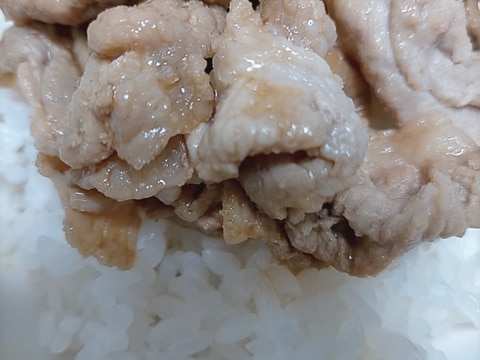 豚肉だけで美味しい豚丼